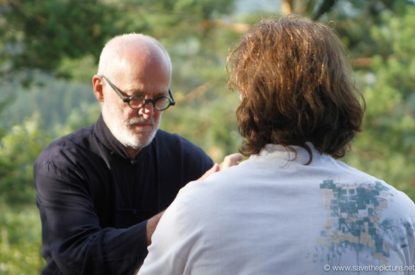 Antoine and Lucian, Taikiken pushing hands practice