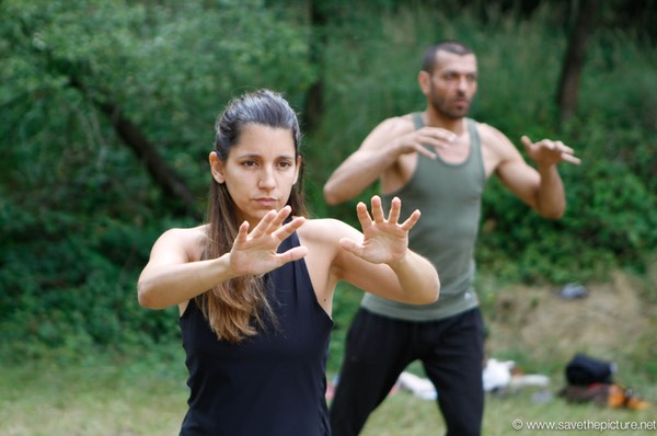 Carolina Taikiken high walking on the field