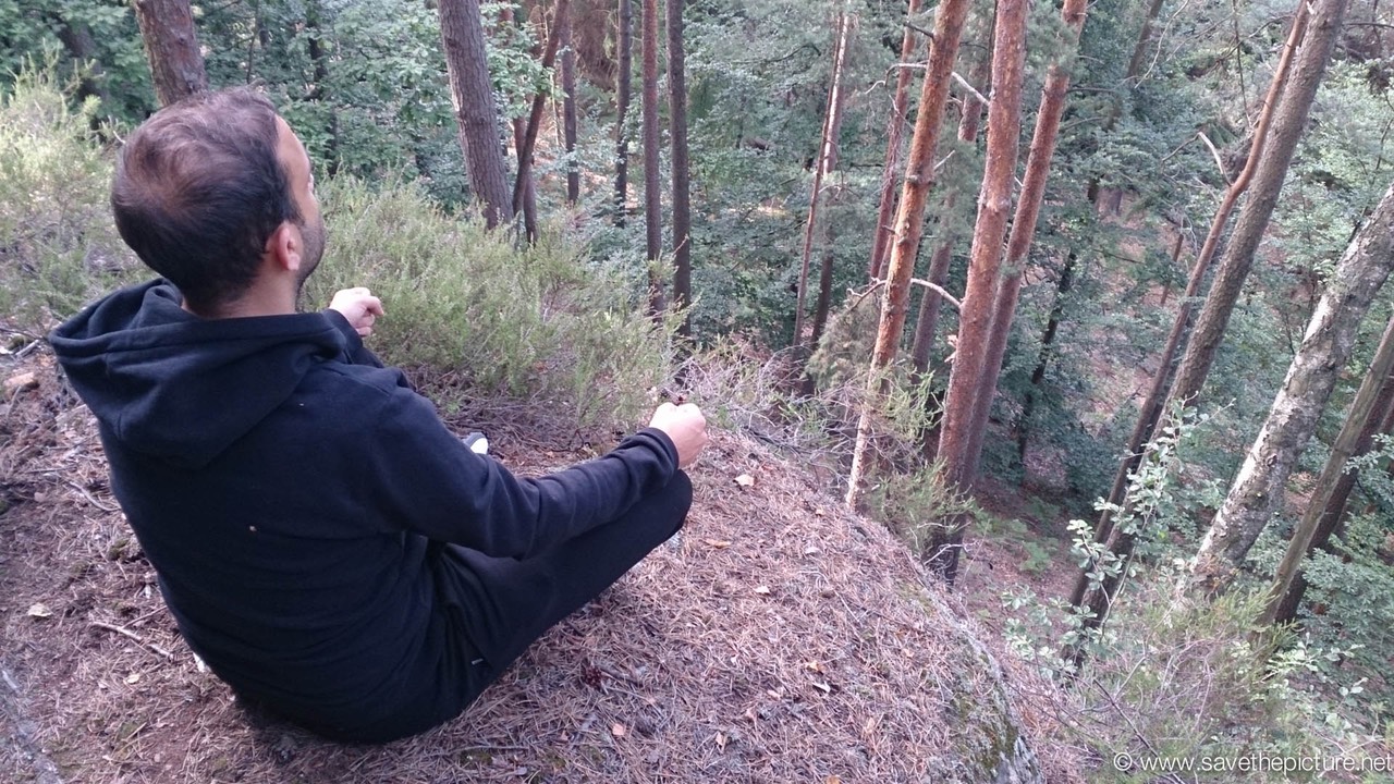 Danny morning Zazen at the edge