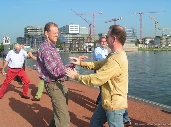 Deltion college Zwolle at a martriX TheFeel management training pushing hands