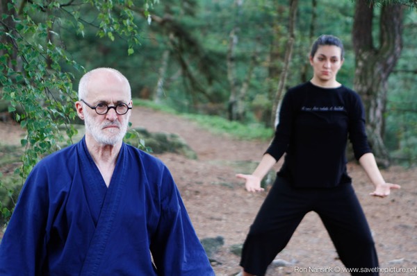 Early morning Hachidankin training Antoine and Fay