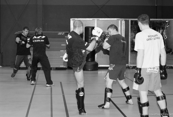 Fedor Emelianenko and teammates