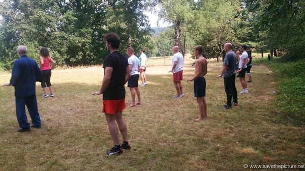 Hachidankin training Taikiken Natural Tuning workshop