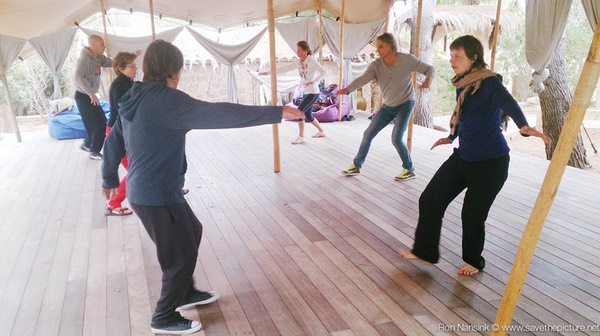 ibiza retreat natural tuning april 2015 Taikiken walking with Yuri two circles