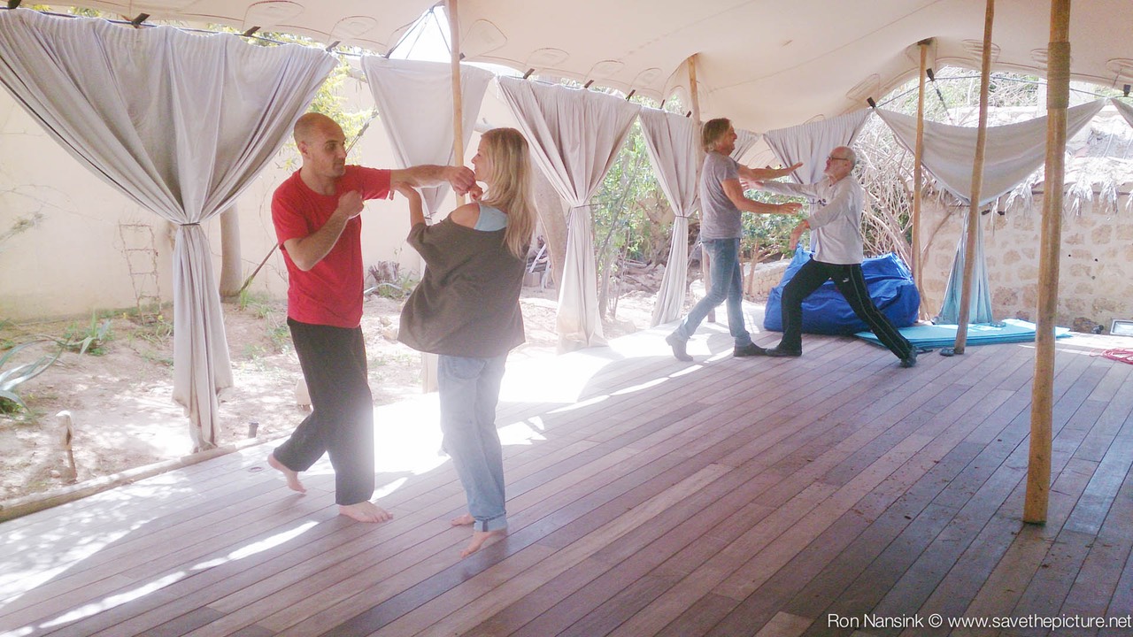 ibiza retreat natural tuning april Taikiken basic training in the open air dojo