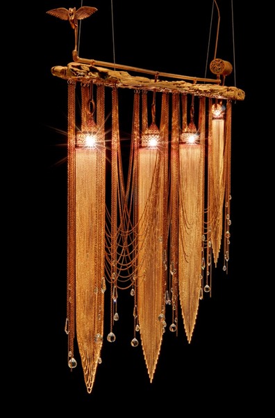 Lifestyle, Robert Nollet, sensual light objects, Copper Lamp 12