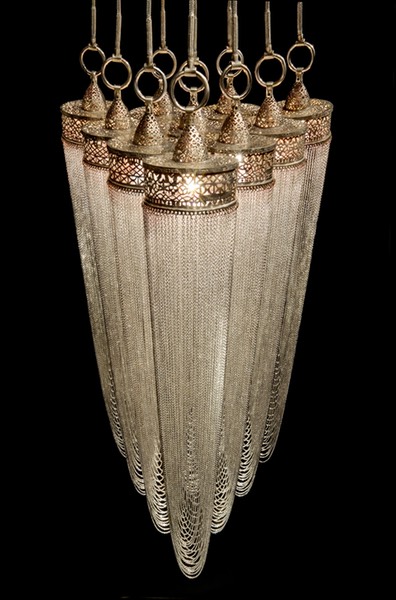 Lifestyle, Robert Nollet, sensual light objects, Silver Lamp 1