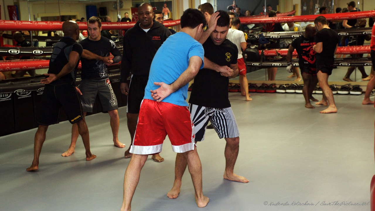 MMA training, warming up 4