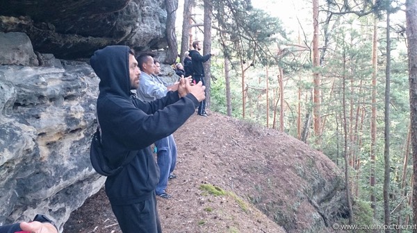 Omid early morning Ritsuzen at the edge