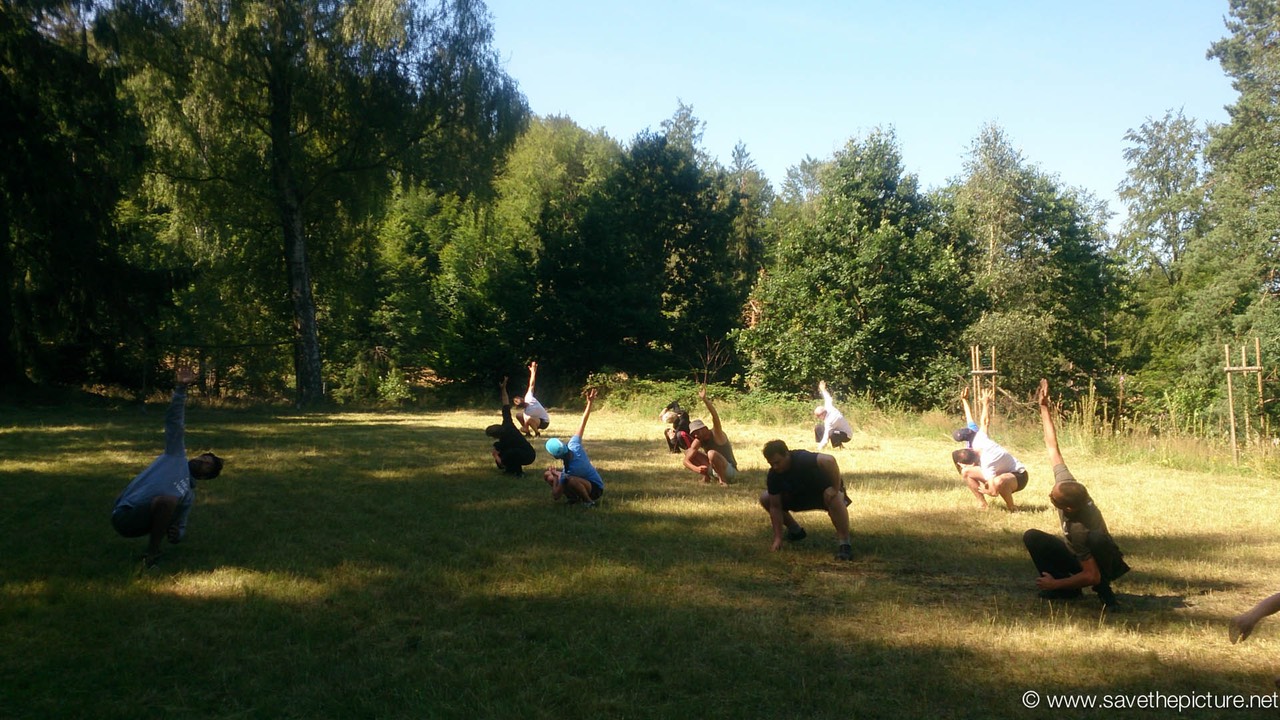 Omid teaching stretching and relaxing 3