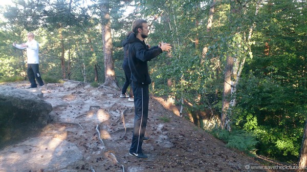 Ritsuzen Simon early morning training