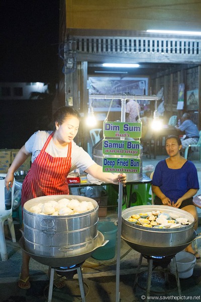 Fresh Dim Sum, samui Bun and deep fried Bun