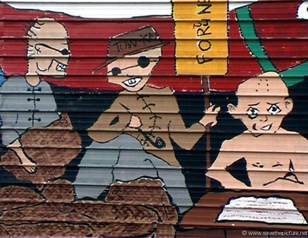 Singapore graffiti chinese triade