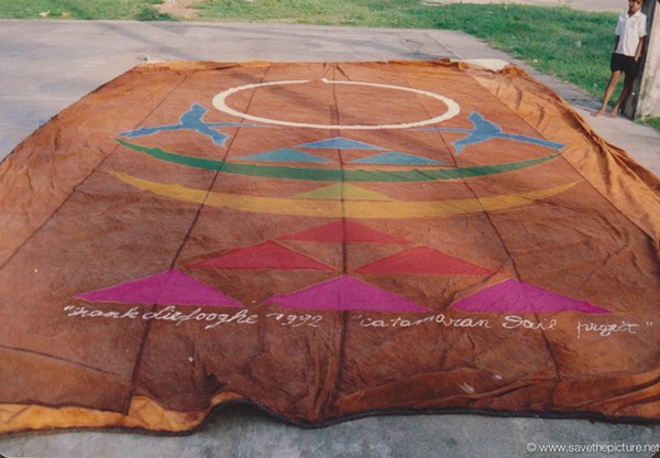 Sri Lanka catamaran art, Frank Liefooghe 1992