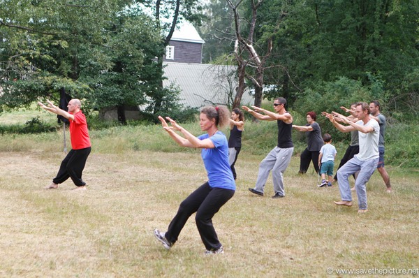 Taikiken high walking on the field
