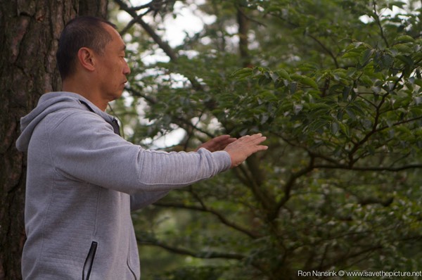 Taikiken Natural Tuning 2016, Ronny practicing Yuri after early morning Ritsuzen
