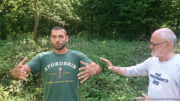 Taikiken Natural Tuning, Antoine checking Coach Omid's Ritsuzen