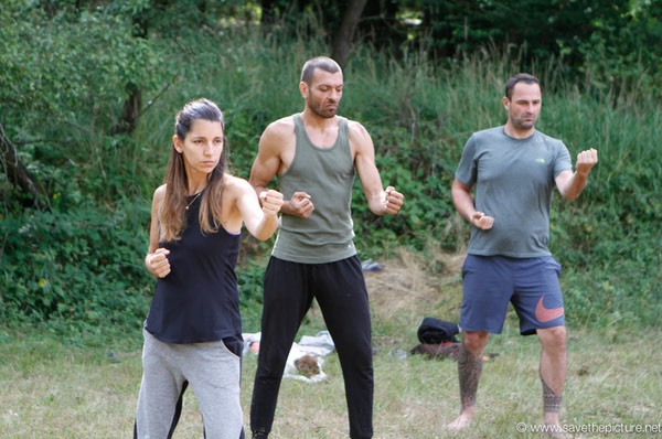 Taikiken open air dojo training