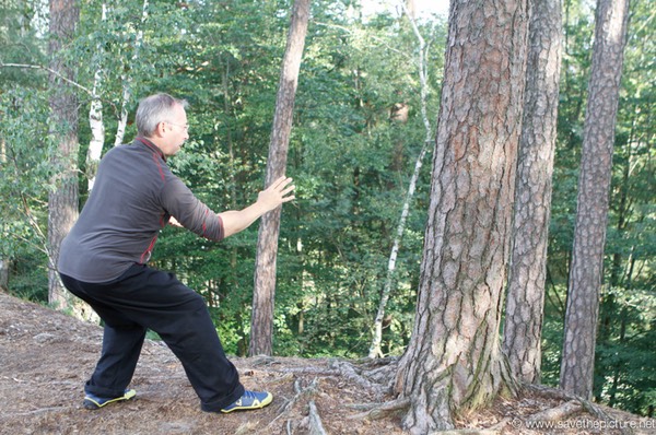Uwe doing Taikiken defence training